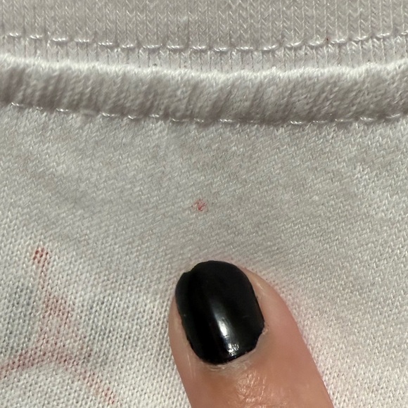 Jordan Men's Tee with Orange Logo on White - Picture 3 of 3